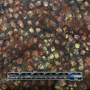 Bourbon Brown Batik Paw Prints