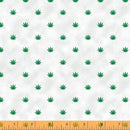 White w Mini Green Cannabis