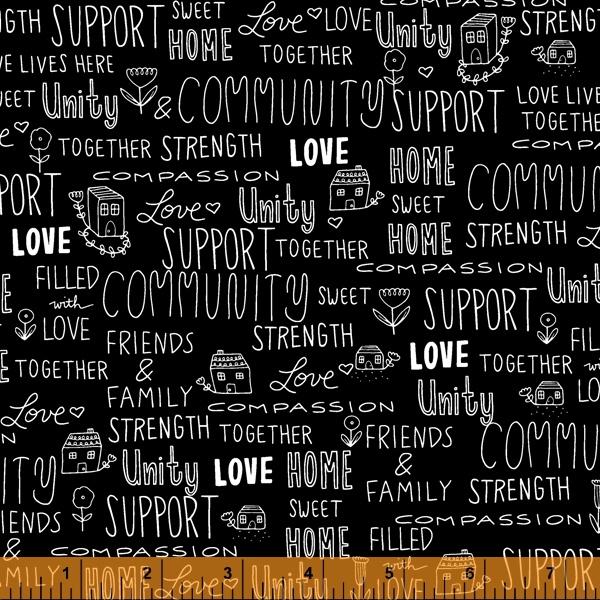 B&W Love & Community Text