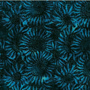 Sunflower Batik Blue on Navy