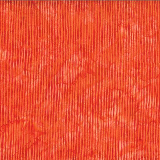 Batik Orange Skinny Stripe