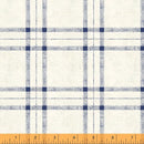 Off-White w Blue Plaid