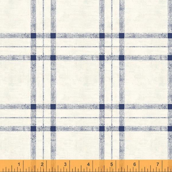 Off-White w Blue Plaid