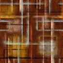 Brown Brush Look Modern Plaid