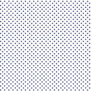 Navy Dots in Rows on White