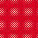 White Dots in Rows on Red
