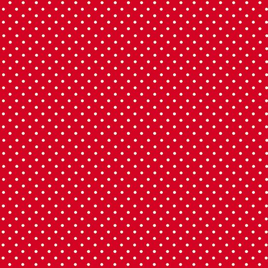 White Dots in Rows on Red