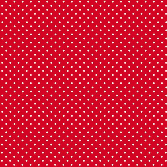 White Dots in Rows on Red