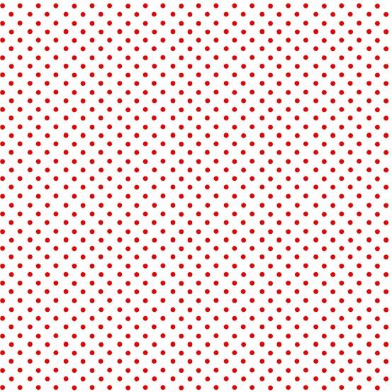 Red Dots in Rows on White