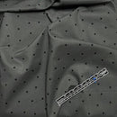 Dk Gray w Bk Dots, Organic Lawn HOKKOH, Organic Cotton 1D