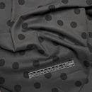 Dk Gray Lg Blk Dots, OrgncLawn