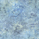 Batik Blue Gray Tonal w Leaves