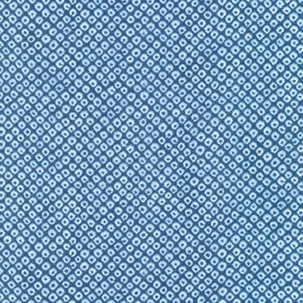 Shibori Indigo MedBlue Circles