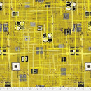SALE: Yellow w B&W Squares