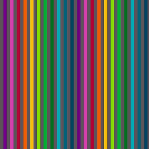 Rainbow Stripes on Dark Gray