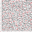 SALE: White w Red Heart &