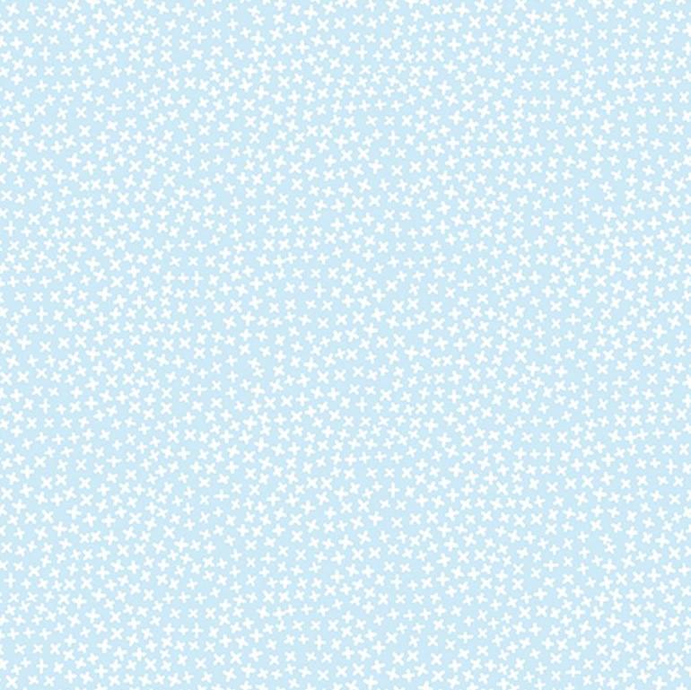 Powder Blue Flannel with Tiny Stars