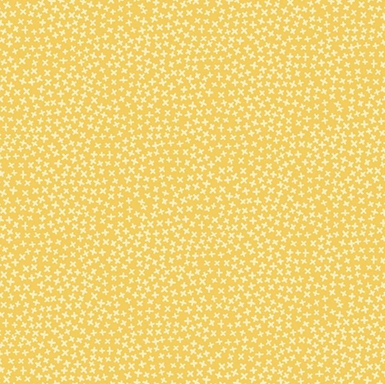 Bright Yellow Flannel with Tiny Stars