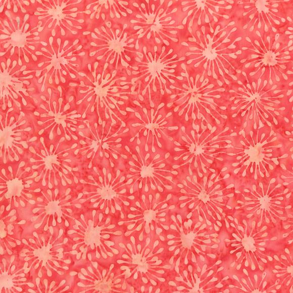 Coral Batik w Lighter Bursts