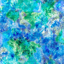 Gradients Butterflies on Blue & Green w White Cool Color Way