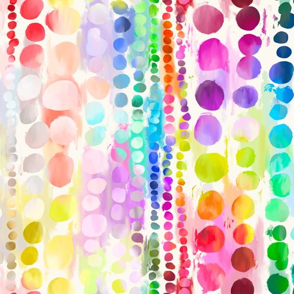 Gradients Paint Dots in Rows