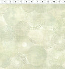 Cream w Lt Grey Green Circles