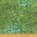 Green w Pastel Leaves & Stems