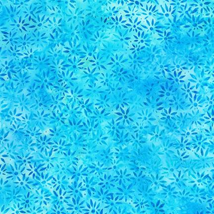 Turquoise Daisies Batik