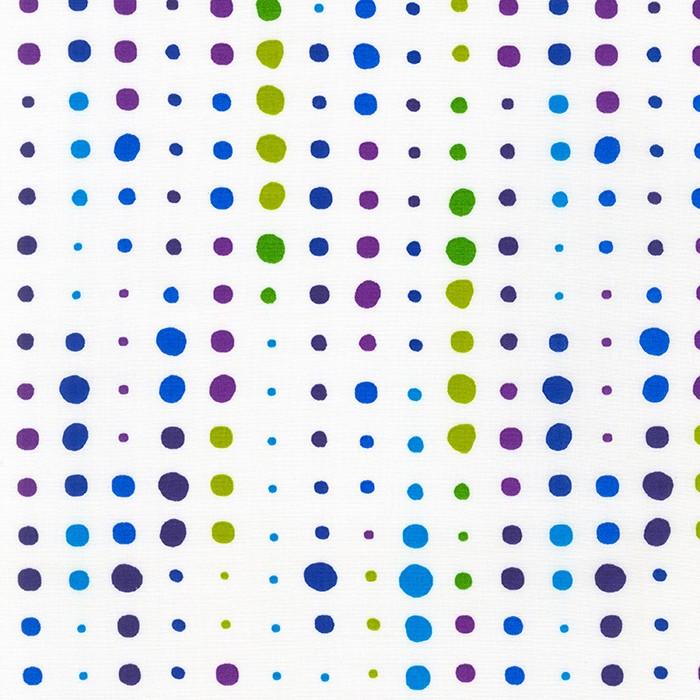 Irreg Cool Color Dots in Rows