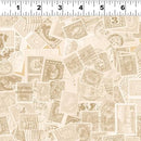 Packed Tan Postage Stamps