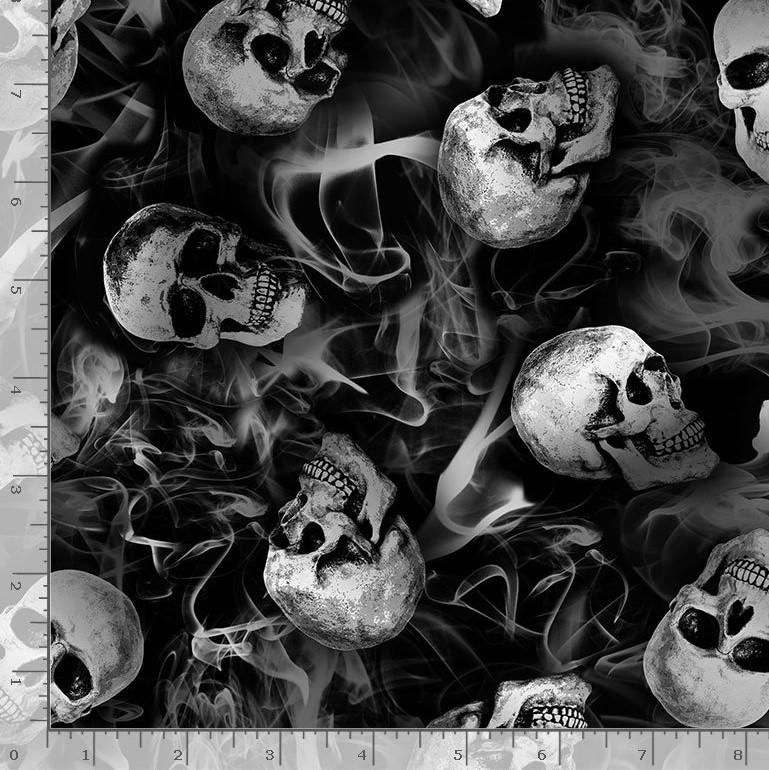 Skulls & Smoke on Black