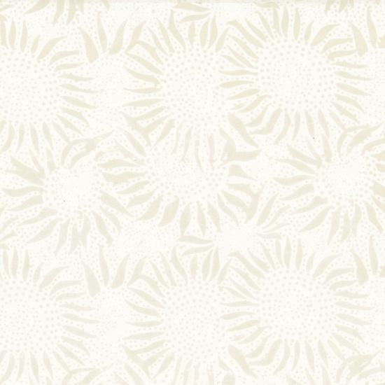 Batik OffWhite Tonal Sunflower