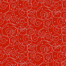 Red w White Swirls & Stars
