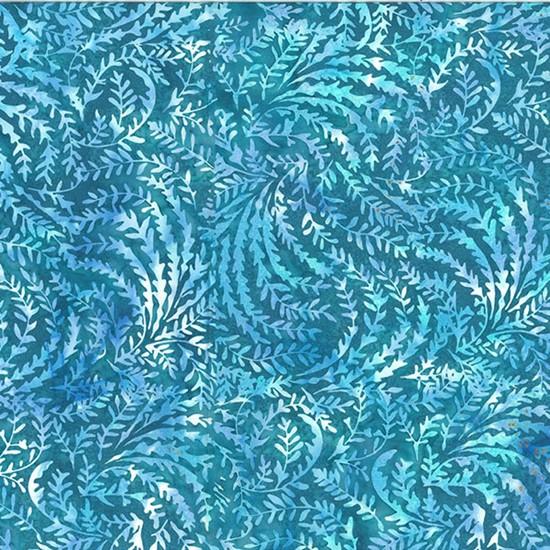 Med Blue w Spiral Vines hint of purple, Foliage