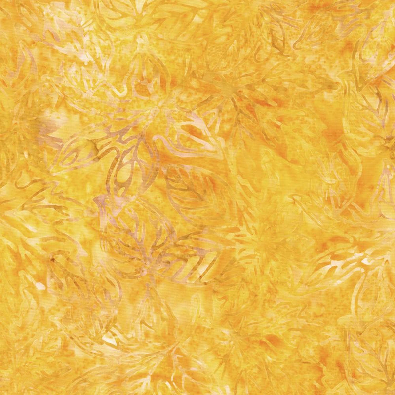 Medium Muted Yellow Leaves Outlined all over