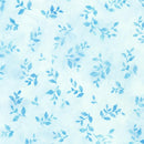 Batik Lt Blue w Turq Leaves