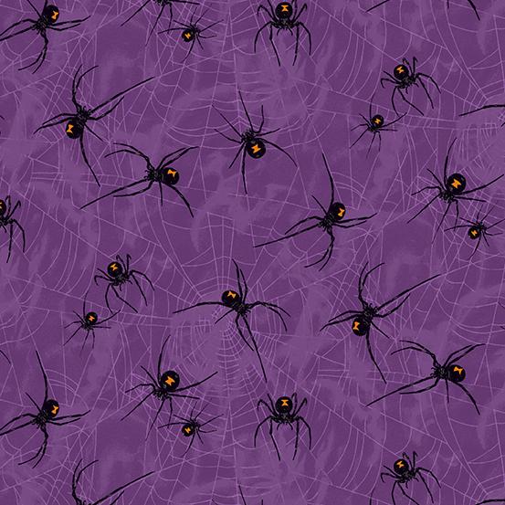 Purple w Black Widow Spiders