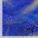 Blue Swirls w Metallic Gold