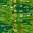 Medium brown circles on Green