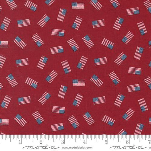 Flags on Red, Mini Scattered