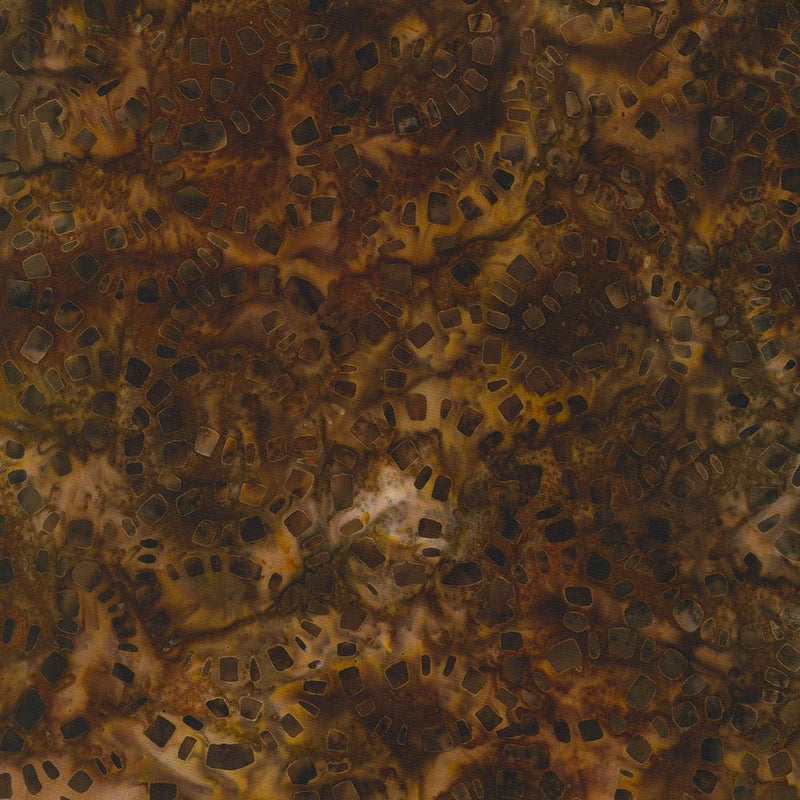 Brown w Rectangles in Sprials Redwood, Umber