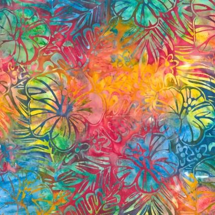 Tropical Multicolored Hibiscus