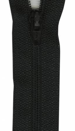 4" Polyester Black Zipper
