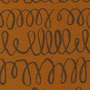 Canvas Rust w Cursive e's & L's in Brown