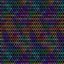 Multi Geometric Diamond Shape on Black