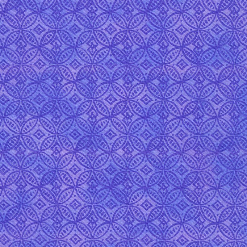 Tonal Purple Circles on Purple Creating an Orange Peel Design