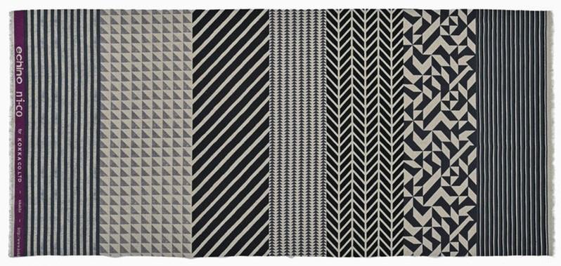 Black & Tan Wide Stripe Block Print