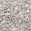 Black & White Characters End of Papers Charley Harper Poplin