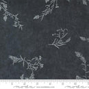 Black w Light Gray Leaf Sprigs