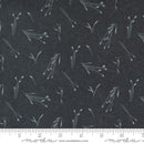 Black w Light Gray Sprigs Sedge Greens